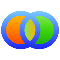 BackUp icon - Two perfect rings, intertwined. 