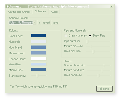thumbnail image corz clock color scheme preferences tab
